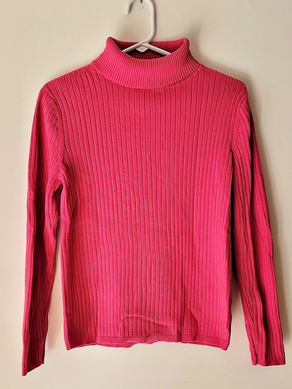 Talbots Pink Ribbed Turtleneck - Size L Like New